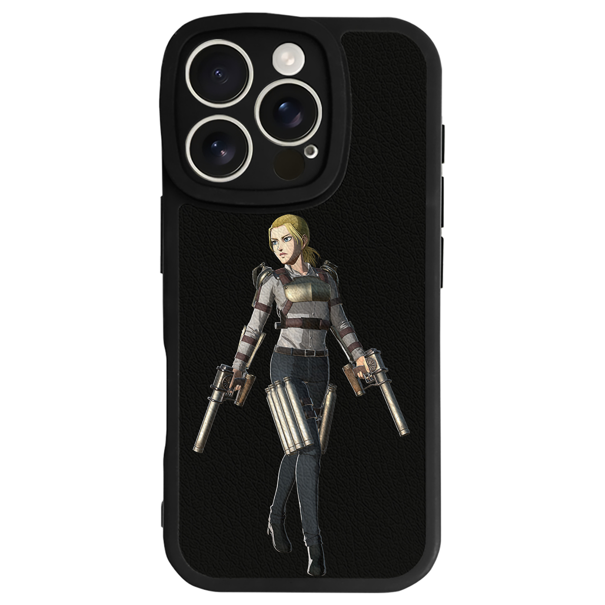 （画像用） 進撃の巨人 Attack on Titan 【iPhone 16シリーズ対応】シリコンスマホケース（レザー調） 材質：シリコン